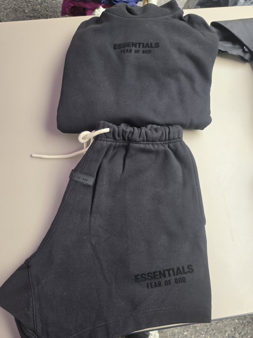 Fear of God Essentials Men's Black Sweatshorts - ESSENTIALS